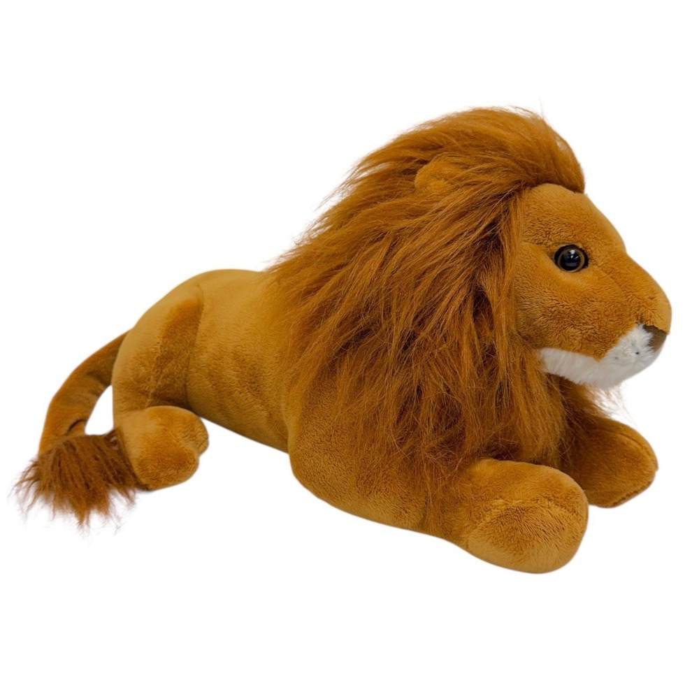 Disney Parks Animal Kingdom Realistic Lion 15" Plush Toy Stuffed Animal